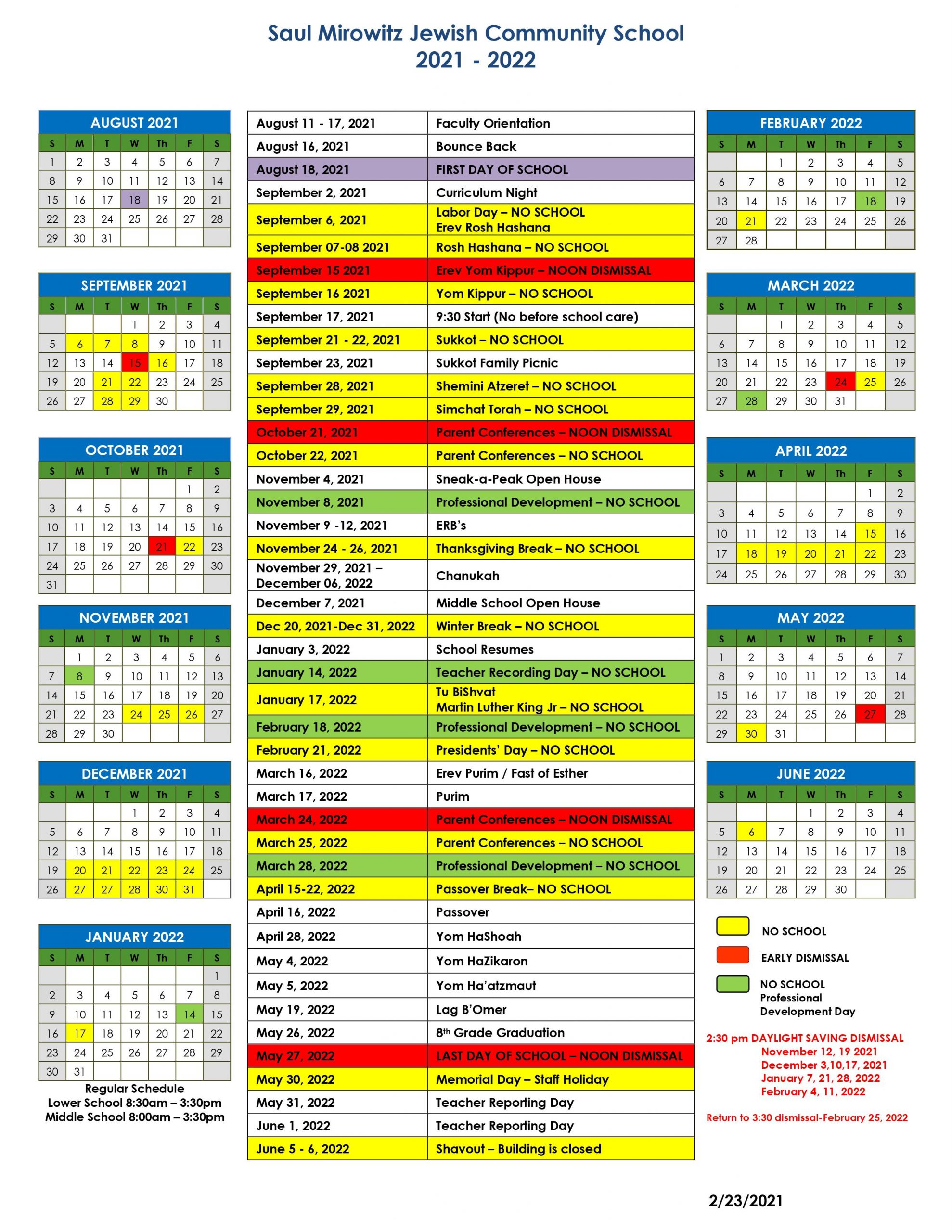 academic-calendar-saul-mirowitz-jewish-community-school